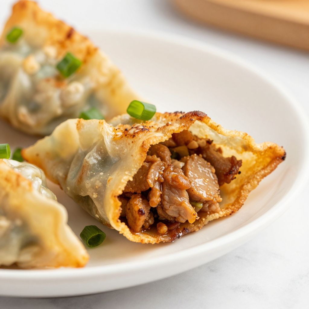 Pork Wonton Making Steps