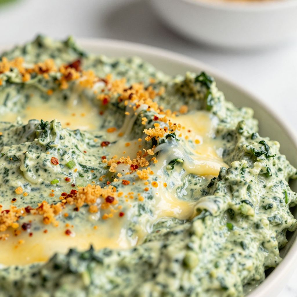 Spinach Dip in a serving dish