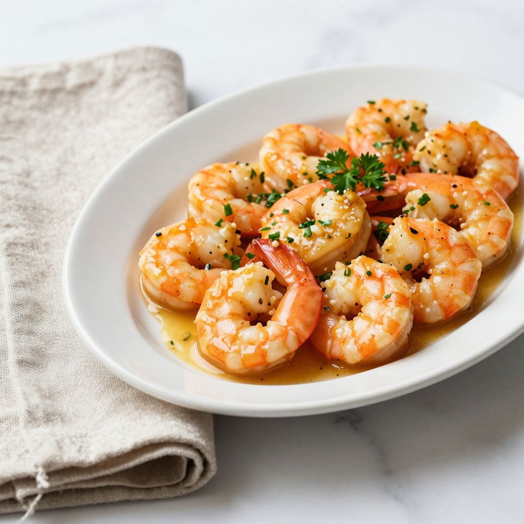 Shrimp Scampi Serving