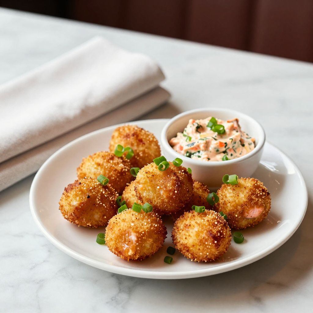 Final Salmon Croquettes Presentation