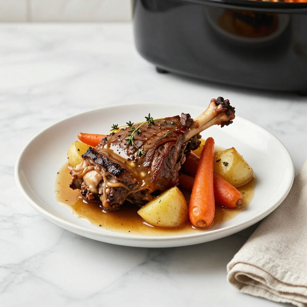 Slow Cooker Chuck Roast Finished Dish