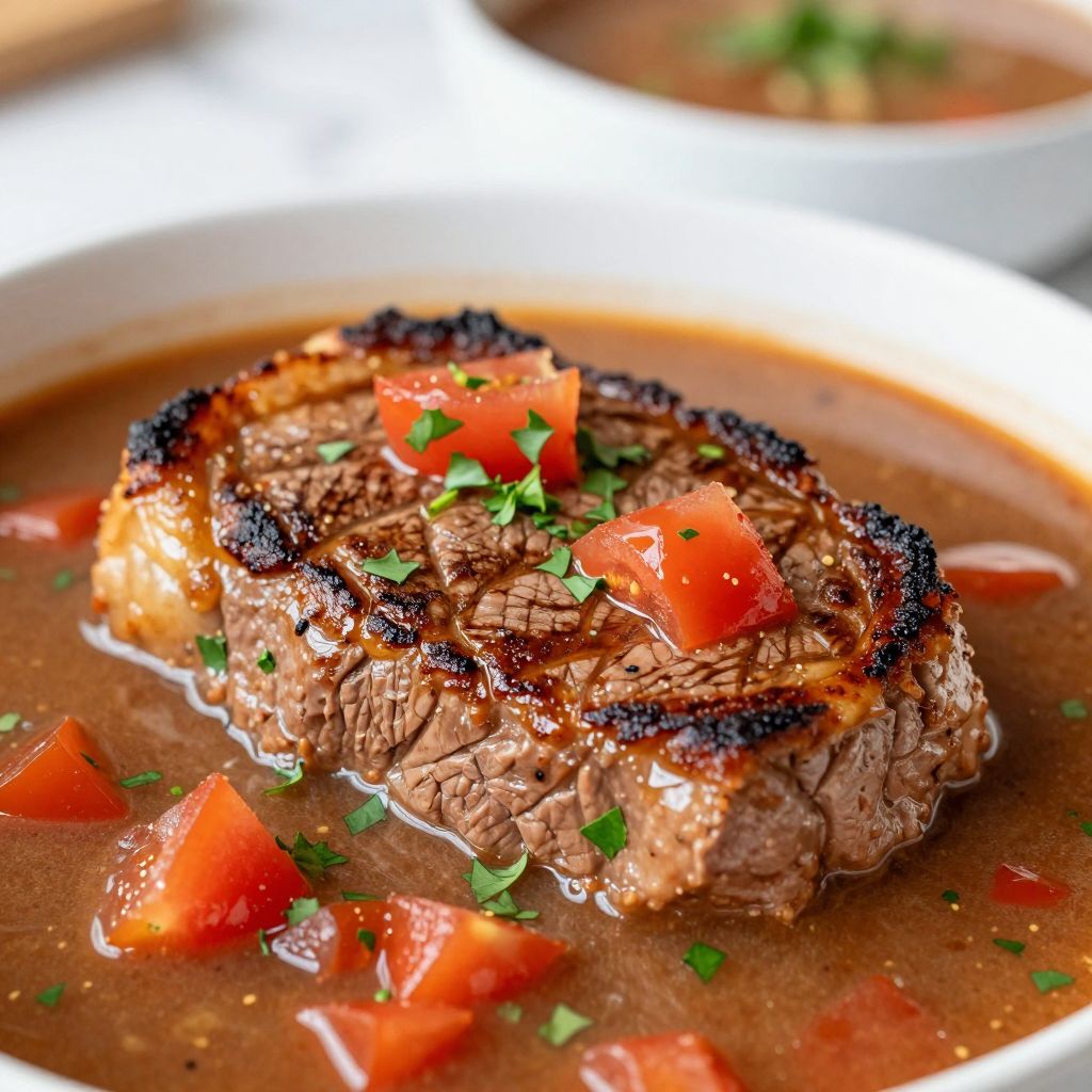 Steak Soup Process Image