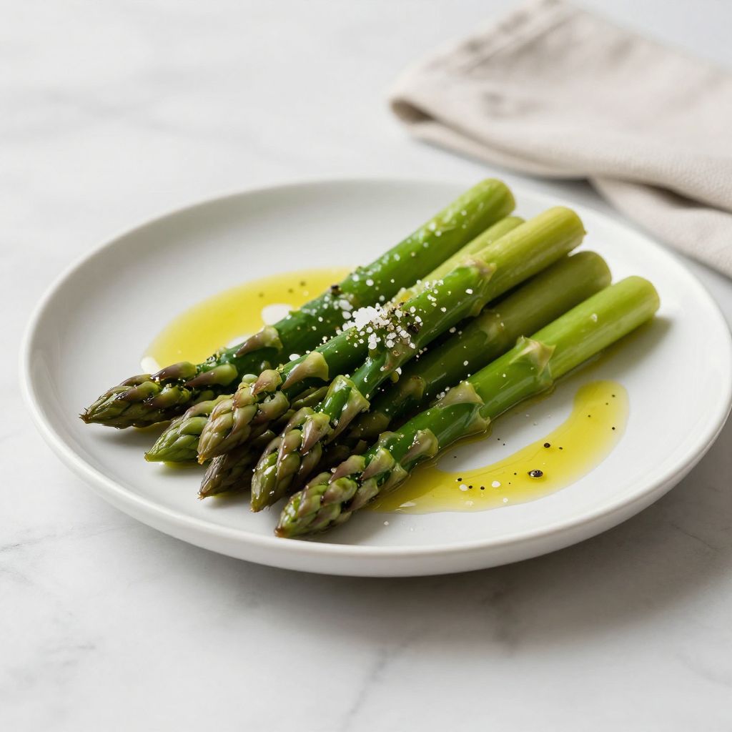 Steamed Asparagus Cooking