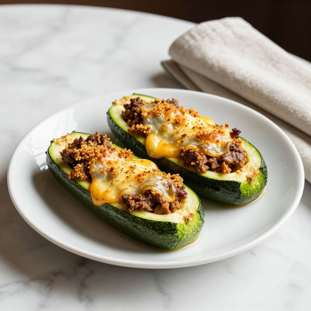 Stuffed Zucchini Final Dish