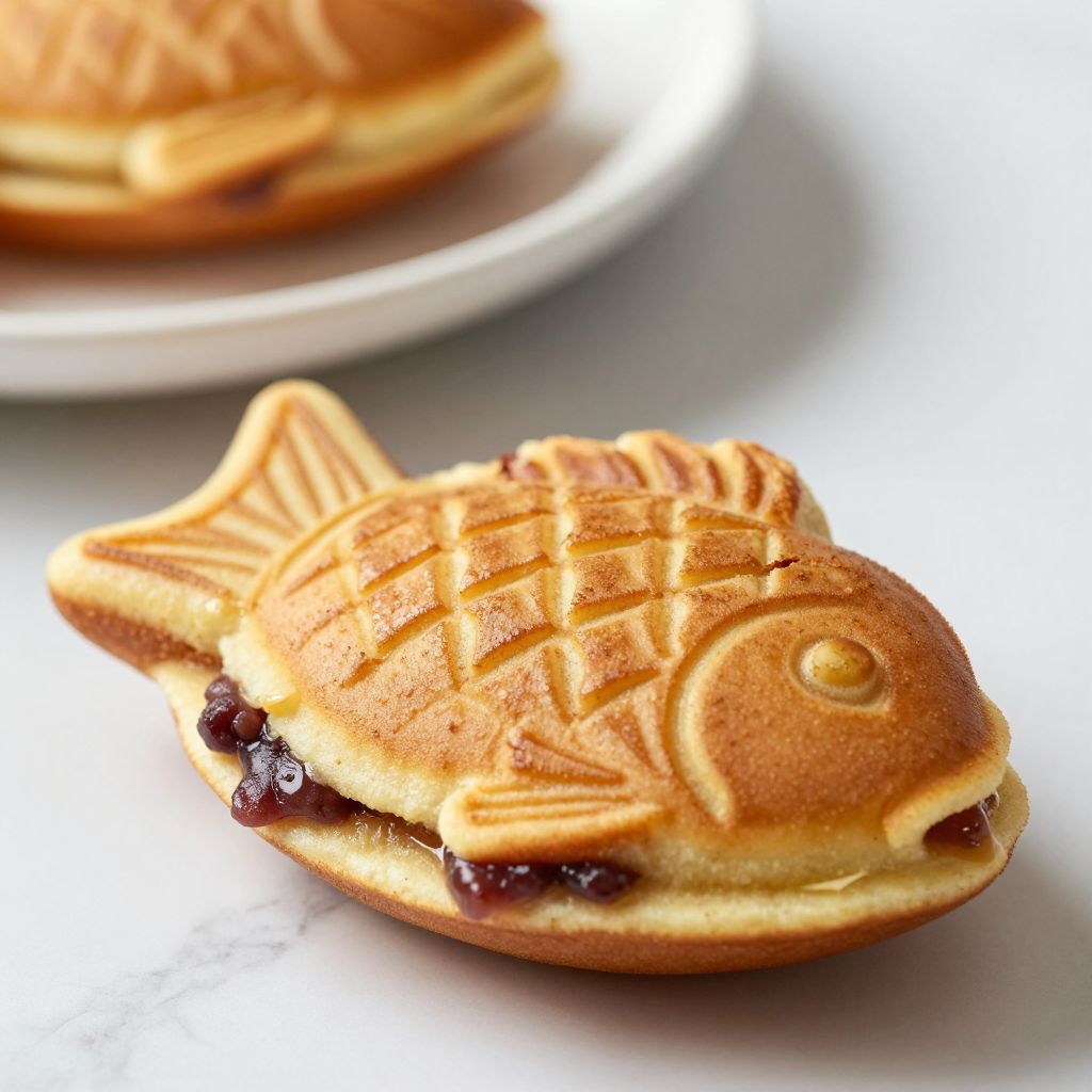 Taiyaki Cooking Process