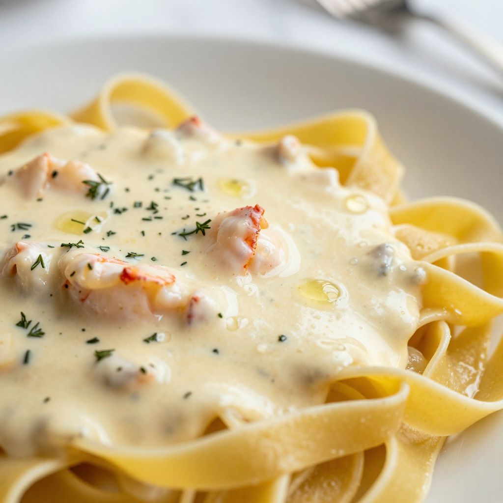 Trader Joe's Lobster Bisque Pasta Process