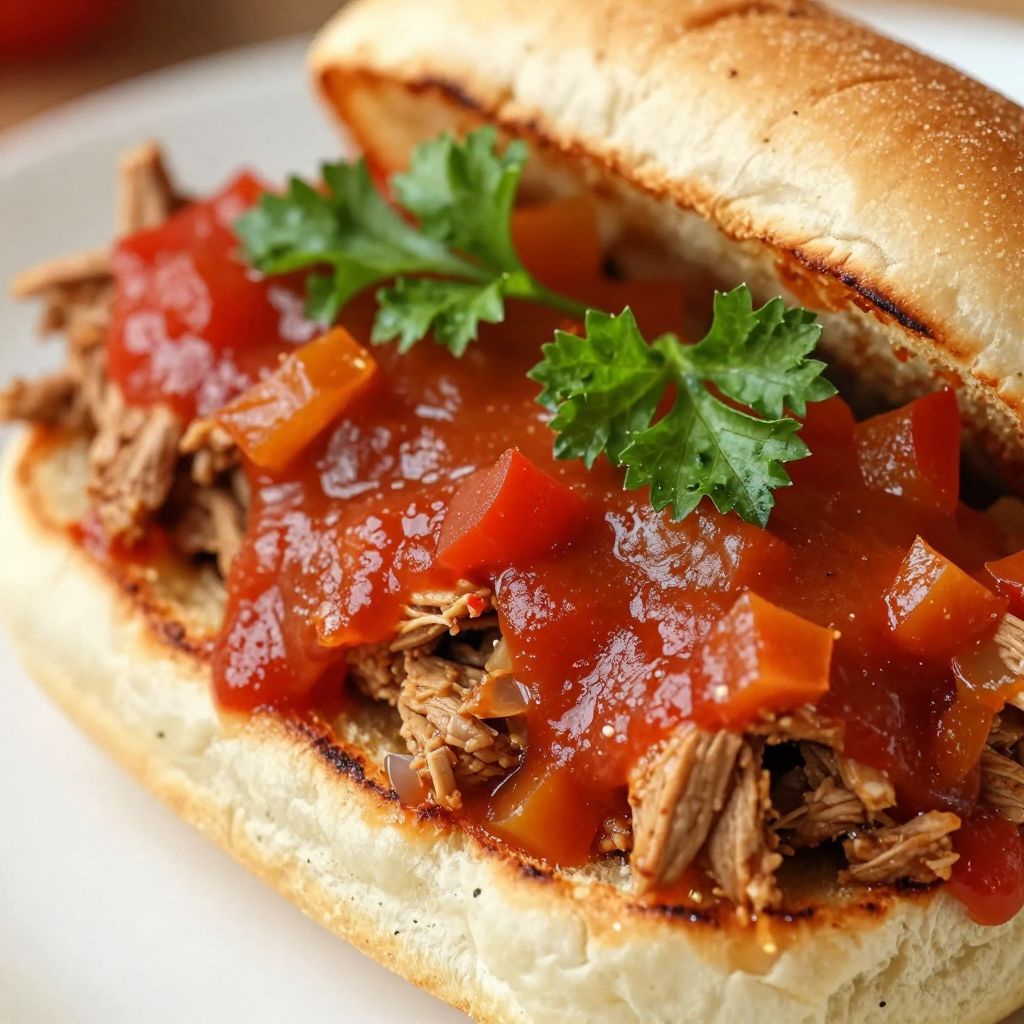 Turkey Sloppy Joe in preparation