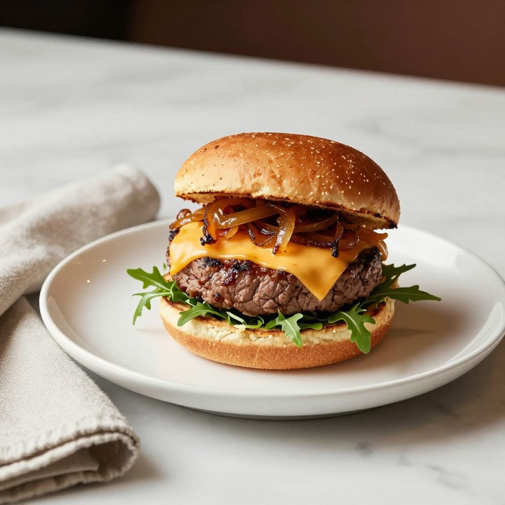 Cooked Venison Burger
