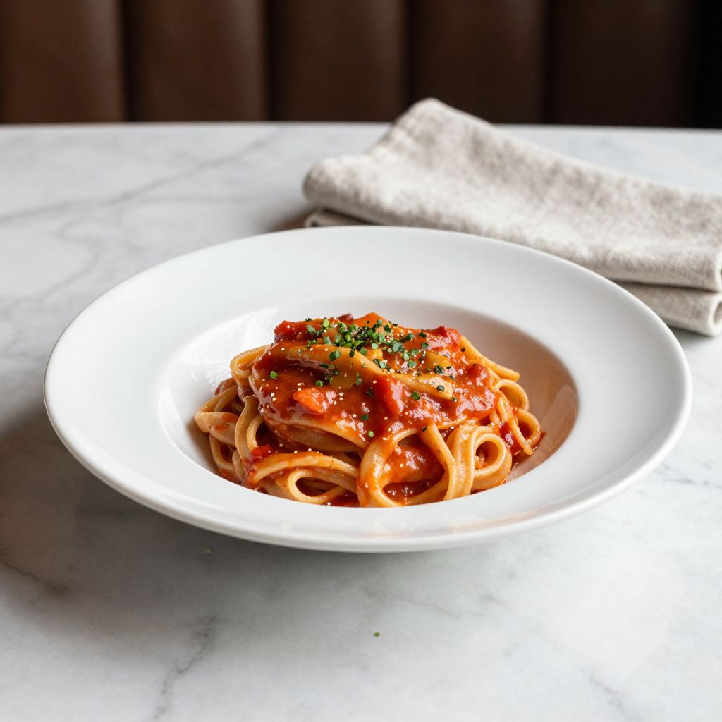 Vodka Sauce Pasta Serving