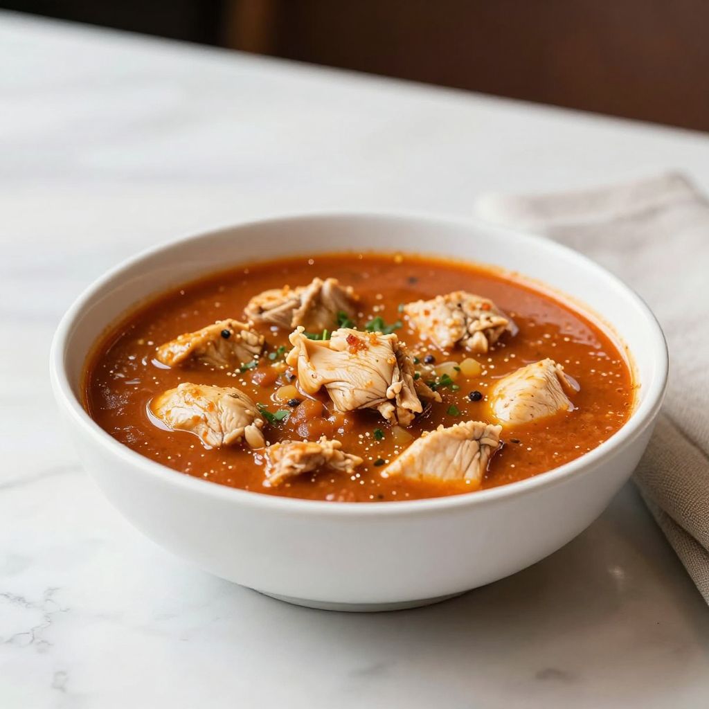 Plate of White Chicken Chili