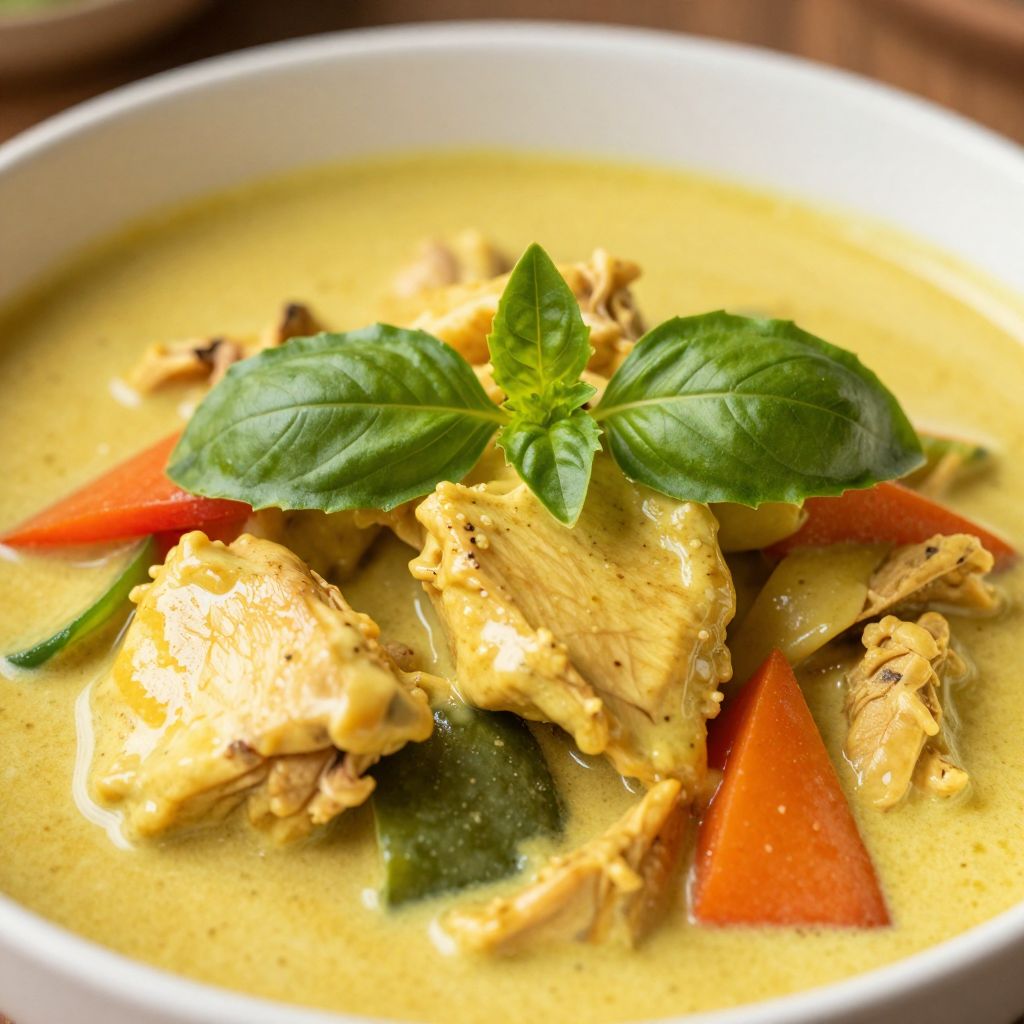 Yellow Thai Curry Cooking Process