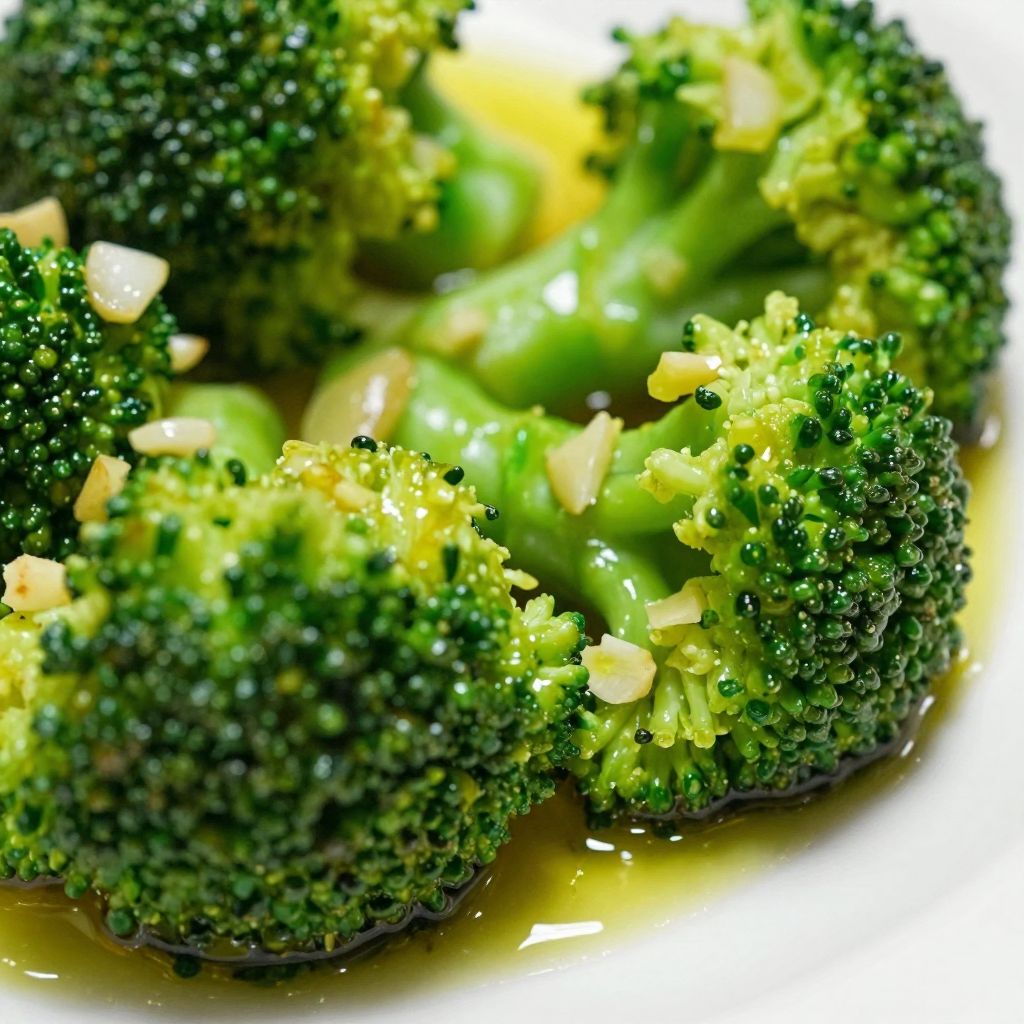 Baby Broccoli Cooking Process
