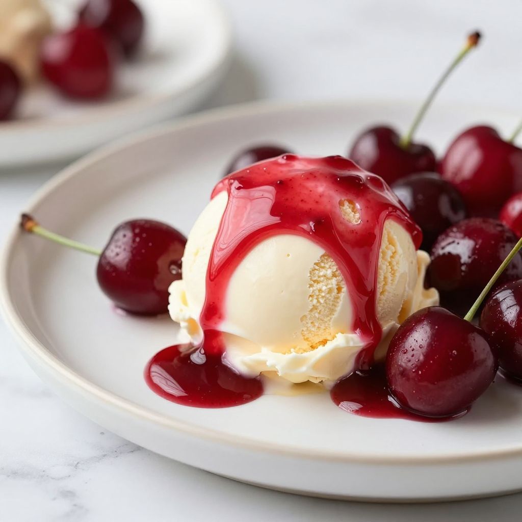Cherries Jubilee Preparation