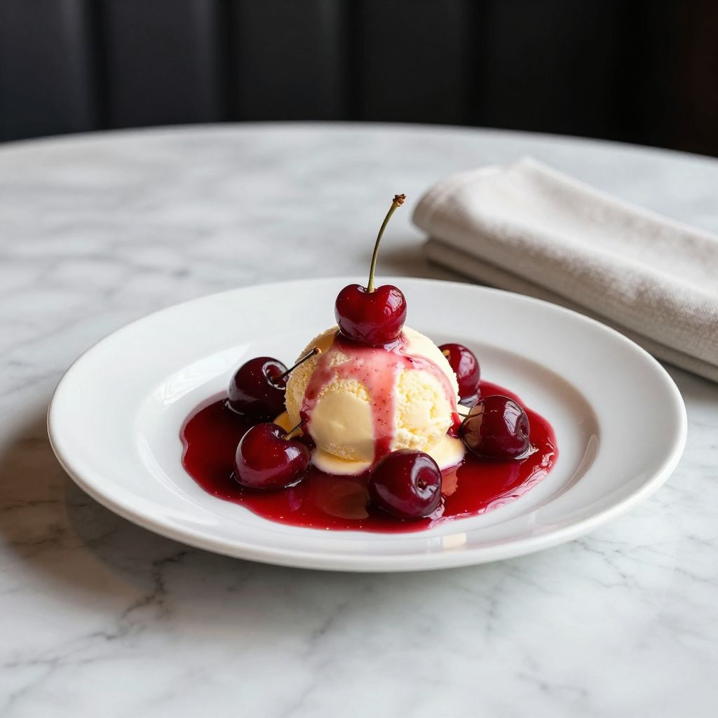 Cherries Jubilee Serving