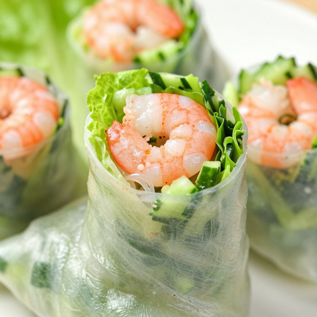 Fresh Spring Rolls Preparation
