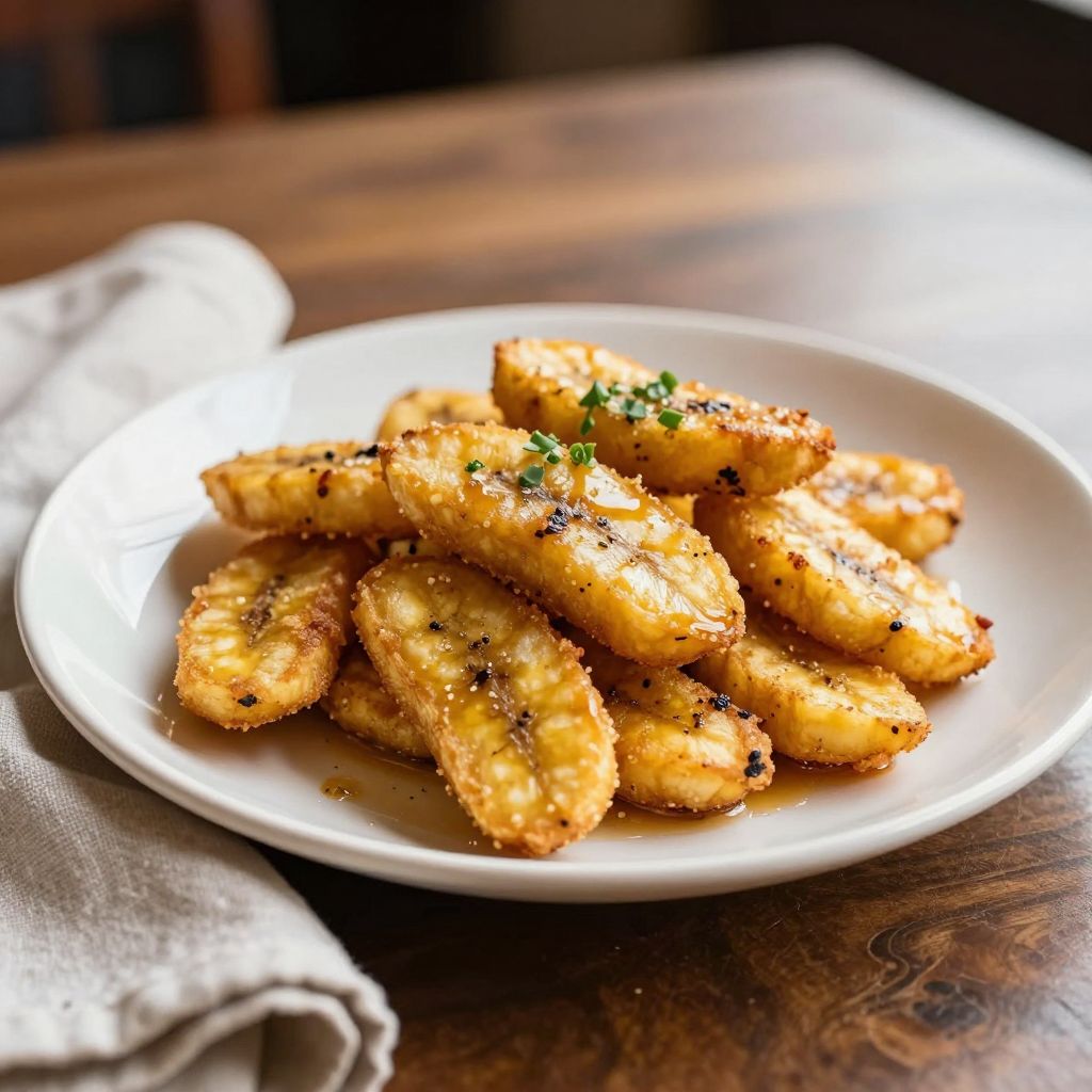 Fried Banana Presentation