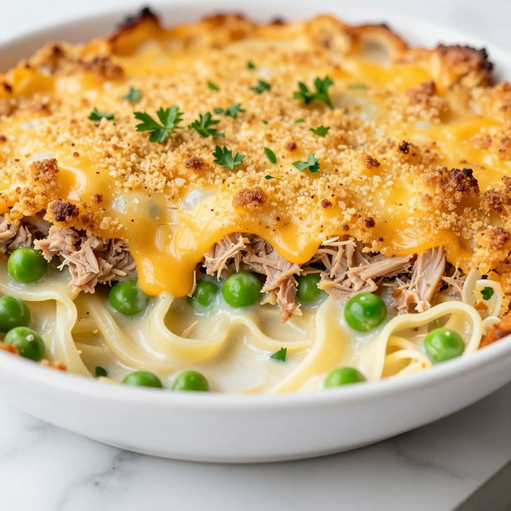 Tuna Casserole Preparation