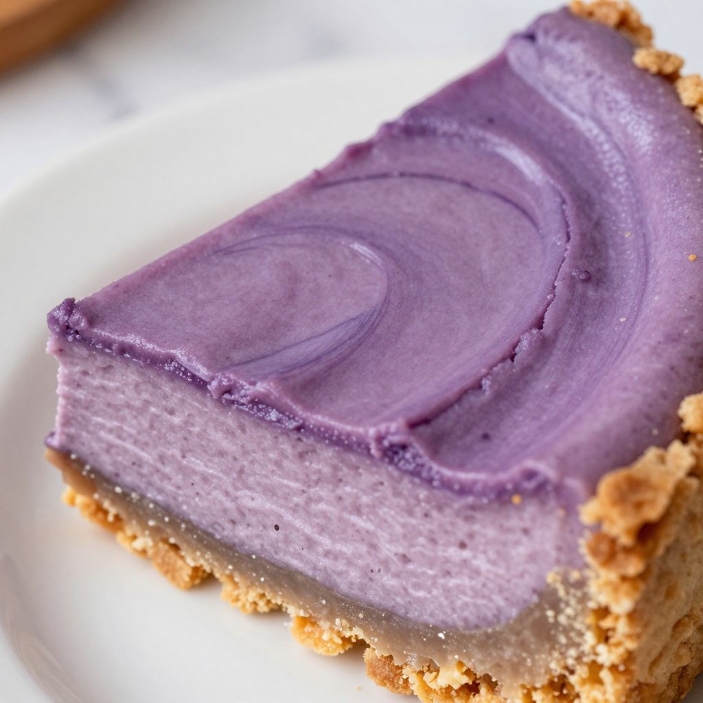 Ube Cheesecake Step